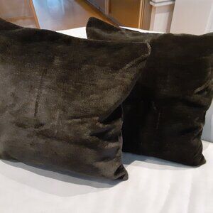 Faux Fur Sheared Beaver pillow covers - set of (2)